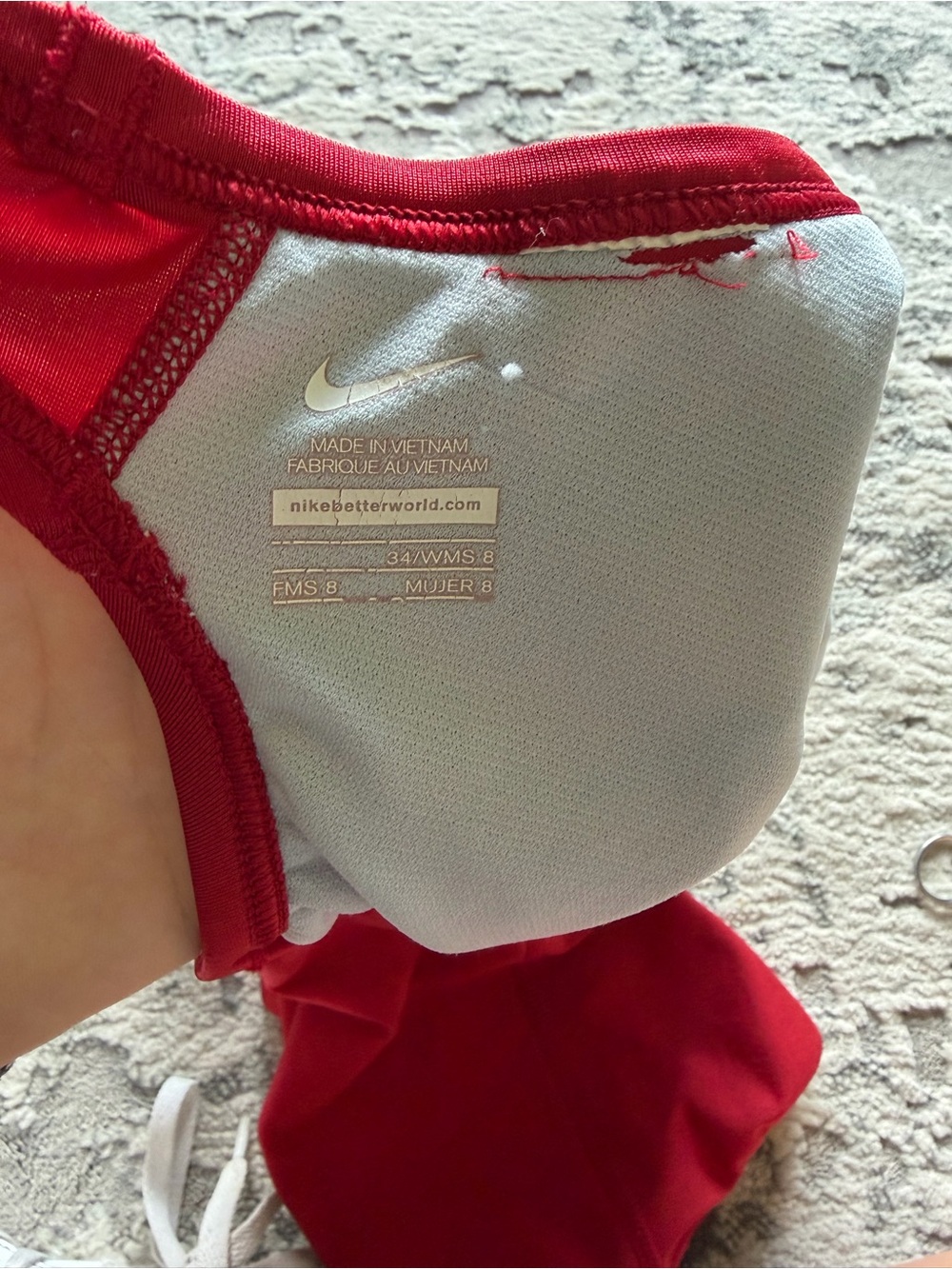 Nike Red Racerback One-Piece Swimsuit - Picture 5 of 7